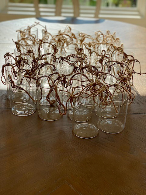 Hanging Vases or Candle Holders